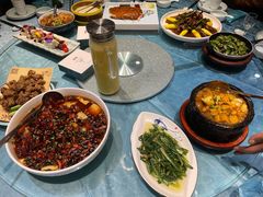 -海派美食·家宴海鲜青岛菜·石锅鲽鱼头(东方城店)