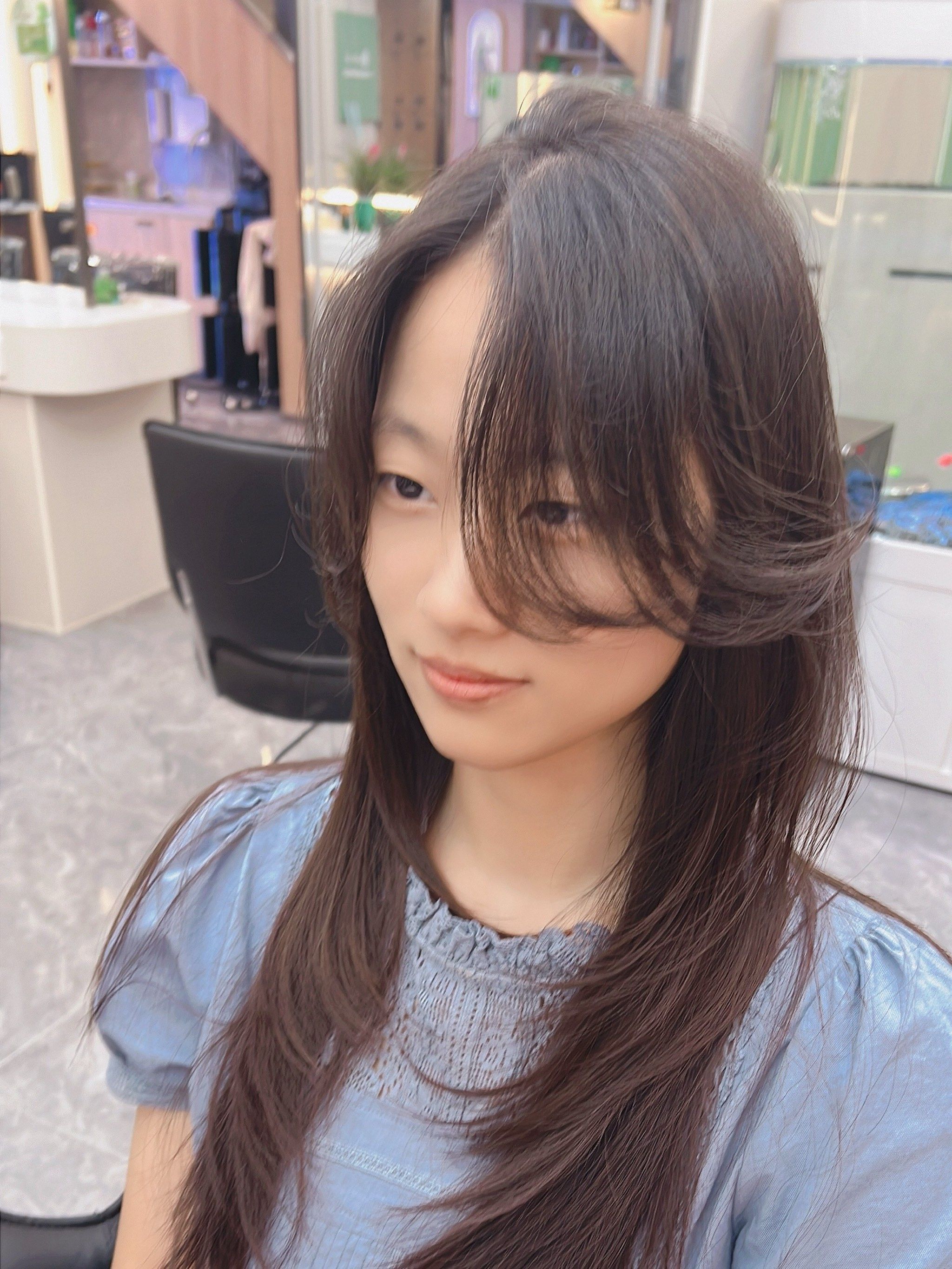 刘海纹理烫发