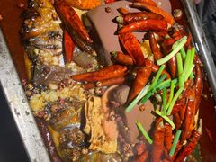 毛血旺烤鱼-探鱼·鲜青椒爽麻烤鱼(北京路天河城店)