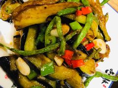 茄子豇豆-鸡毛店·川菜(双楠店)