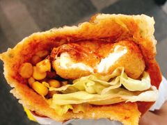 -小红车炸蛋葱油饼