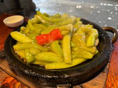 炒鲜芋梗-农厨好味·温泉鹅·农家菜