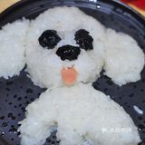 孩子会很喜欢的泰迪肉松饭团