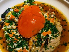 葱油蒸红膏蟹-玫瑰厅上海菜(兴国路店)