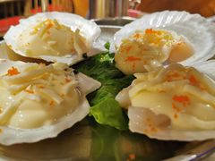 招牌芝士扇贝-青瓦炭韩潮烤肉(花园道店)