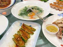 上汤肉碎桑叶-天鲜阁·海鲜粤菜·33年老字号(石槎白云站店)