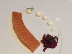 橡木烟熏三文鱼-迪拜帆船酒店海底餐厅