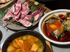 -草家酱蟹炭火烤肉店(珲春南路一店)