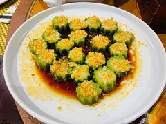 金蒜蒸丝瓜-悦真雅院·四合院·清真私房菜(雍和宫店)