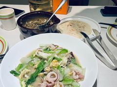 笔管鱼小白菜-开海·红岛海鲜虾水饺(石老人店)