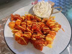 奶油朗姆酒冰激凌炸鸡块-七星布车休闲料理店