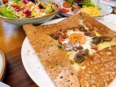 鸡蛋蘑菇熏肉荞麦可丽饼-RAC BAR(安福路店)