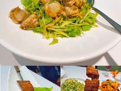 山芹拌扇贝-开海·红岛海鲜虾水饺(石老人店)