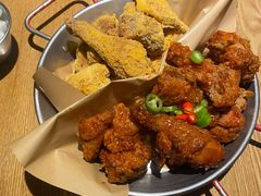 炸鸡翅一半一半-富乐满韩国正宗炸鸡韩国料理(虹泉路店)