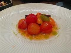 紫苏话梅糖浸小彩茄子-本处·素食·融合料理(南油店)