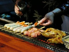 苏叶烤鸡皮虾-鸟串烧Yakitori