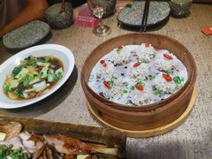 崂山菇炒小白菜-谷语桃源(金色现河店)