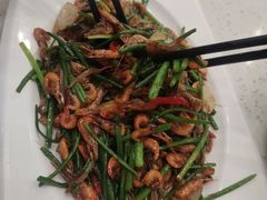 韭菜花炒河虾仔-明园茶餐厅(沙头角店)