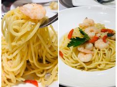 南瓜虾仁椰汁意面-斯比特花园西餐厅(东方商厦店)