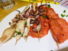 鱿鱼须-龚海宝· 烧烤· 羊肉原切挂糊更好吃(庄市店)