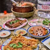 富硒水砂锅海鲜粥好香哦！