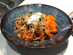 鲜茄茸大虾配马斯卡朋意大利面-BE BRIGHT KITCHEN(正佳广场店)
