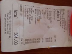 账单-Scarborough Fish & Chips- Tanjung Rhu