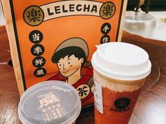 草莓酪酪-LELECHA乐乐茶(上海五角场万达广场店)