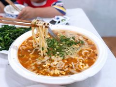 老寒菜鸡蛋鱼面-笑红饭庄