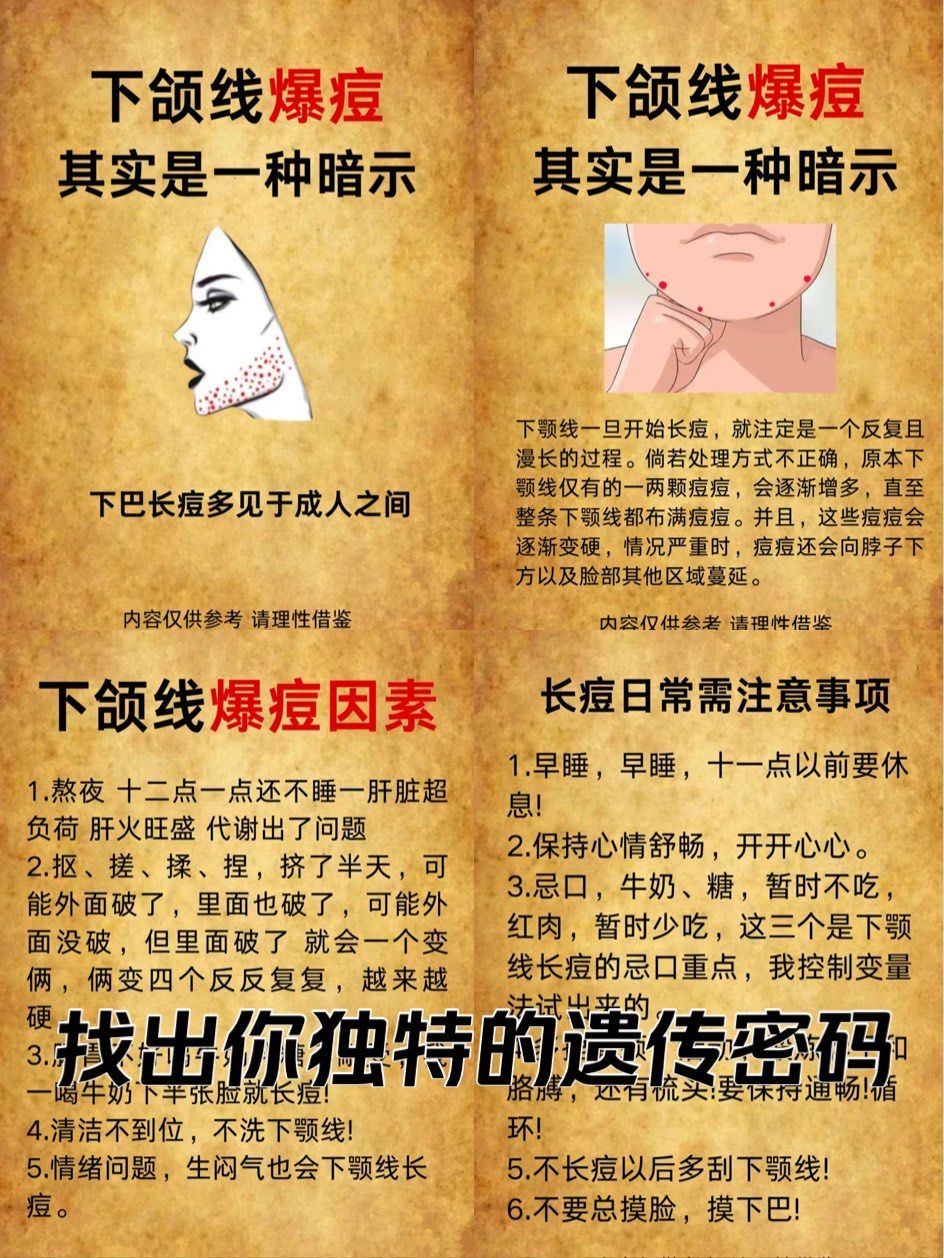 下颚线长痘千万别大意了