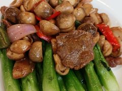 菜心炒草菇牛肉-六婶西关小厨(光塔路店)