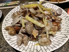 葱姜炒花蛤-渔民船说·北塘海鲜·天津菜·海肠捞饭(北塘古镇店)