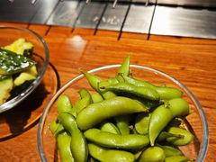 卤水毛豆-三个蒙古大叔羊肉串(大宁店)