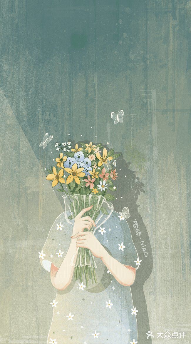 一起来人物画里感受春天吧~[加油]