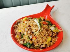 雪花牛肉粒红酒鹅肝酱炒饭-西语·炭烧牛排(卓越中寰店)