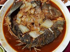 -北京龙庆四季香农家饭庄·灶台鱼·碳烤虹鳟鱼(龙庆峡店)