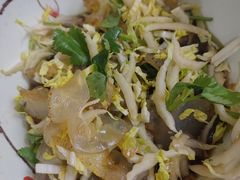 菜心拌蛰皮-红旗饭庄
