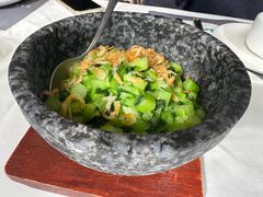 广东菜心炒虾皮-野蔓果·山野菜(西湖景区·龙井茶田店)