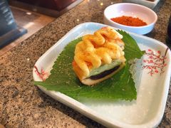 三文鱼铜锣烧寿司-梦山水日本烧肉(五四广场店)