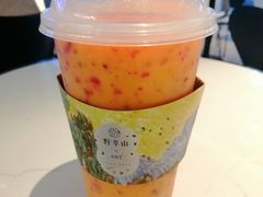 芒果红火龙卡士-野萃山·潮汕厚果汁(十亩地店)