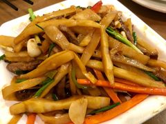 牛肉炒自家腌笋-大唐靓汤江门私房菜(景田店)