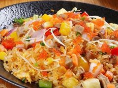 蟹籽菠萝虾头油杂菜粒炒饭-绿茵阁(体育西分店)
