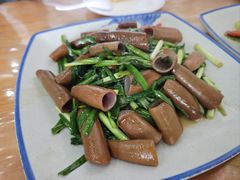 韭菜炒海肠-渔家小院观海海肠捞饭地方菜(环海中路店)