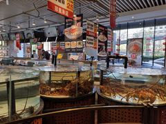 面包甜点陈列柜-万龙洲海鲜(南新仓店)