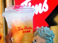 冰椰茉莉抹茶-Tims天好咖啡·贝果(东方广场店)