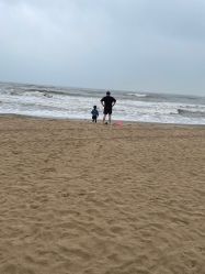 -海岸风光儿童摄影