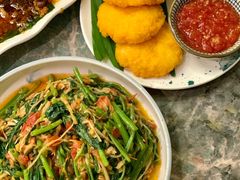 酸笋炒空心菜-浩海火燒雲傣家菜(静安芮欧店)