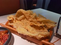 炸腐竹-牛人日志·鲜牛肉骨汤火锅(万科里瑧店)
