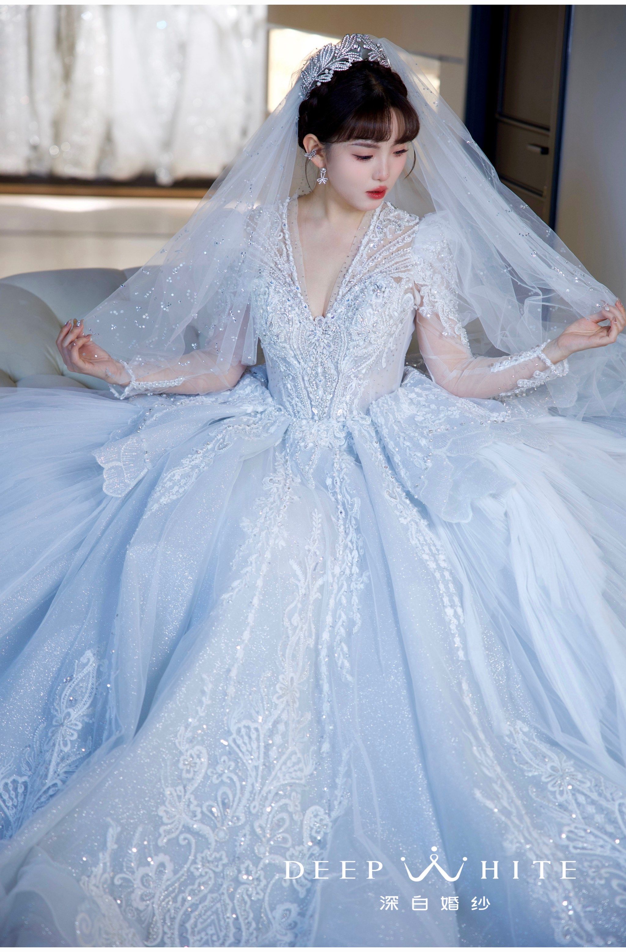 愿每个女孩都能嫁给爱情 轻婚纱 白色礼服