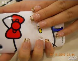 镶钻{2-星美甲